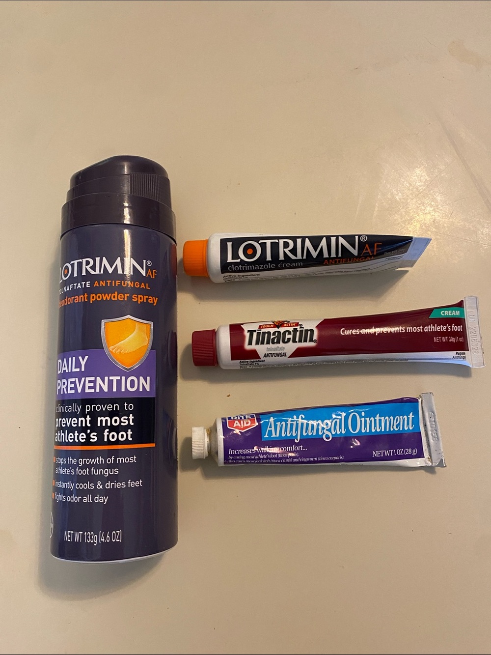 Lotrimin Antifungal Powder Spray & Cream Bundle Daily Prevention